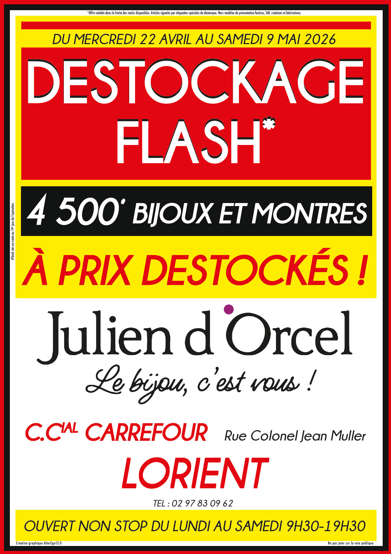 LIQUIDATION TOTALE bijouterie choain