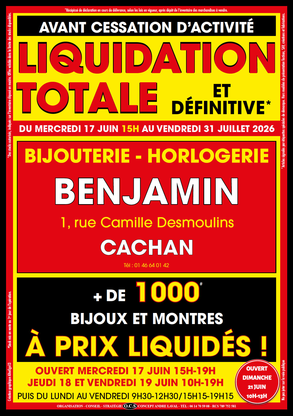 BIJOUTERIE-BENJAMIN-RECTO LIQUIDATION TOTALE bijouterie choain